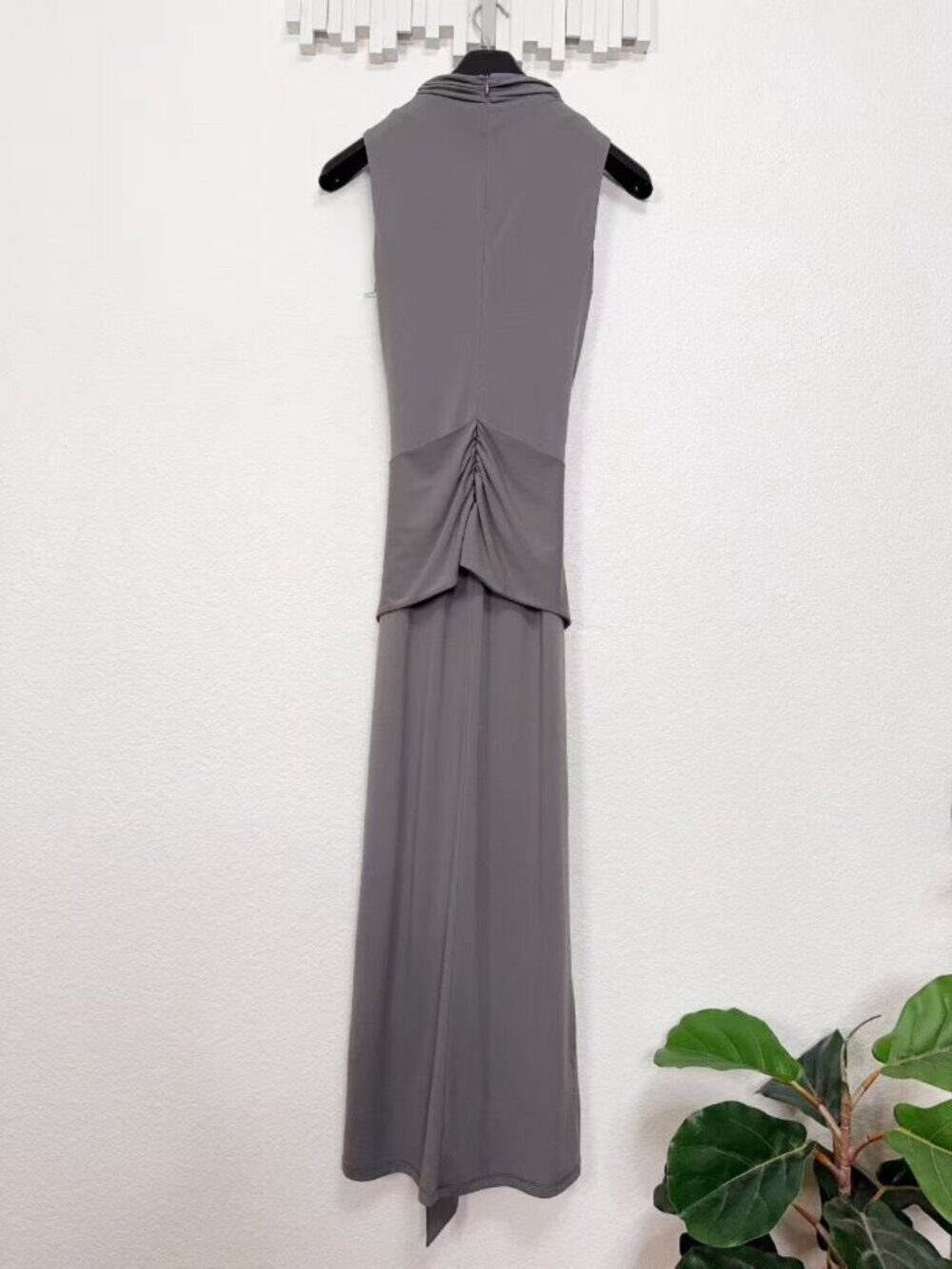 NWT NIA Victoria Soft Silhouette Maxi Dress Grey - Picture 10 of 10